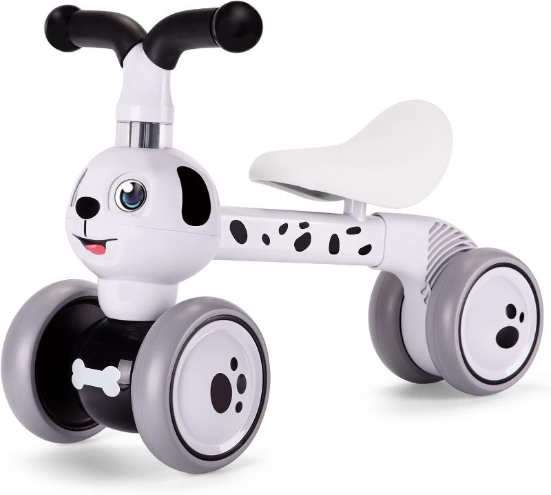 Photo 1 of ** PANDA**
YGJT Baby Balance Bike Toys for 1 Year Old, Birthday Gifts for Boys and Girls, Silent Wheels & Non-Pedal Baby Walker Riding Toys for 10-36 Months Toddlers, Kids First Bike Gifts Spotty Dog
