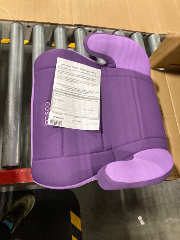 Photo 3 of Cosco Topside Booster Car Seat - Easy to Move, Lightweight Design (Grape), 1 Count (Pack of 1)