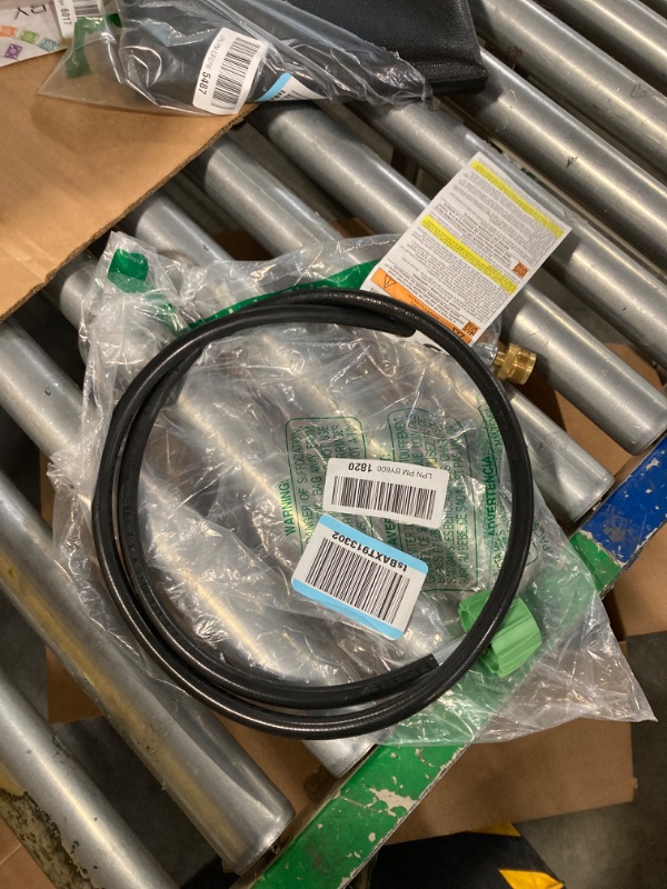 Photo 2 of Coleman High-Pressure Propane Gas Hose and Adapter, 5 Foot, Type 1 Fitting or POL Fitting Available, Use with Grills, Stoves, Lanterns, Heaters, and More