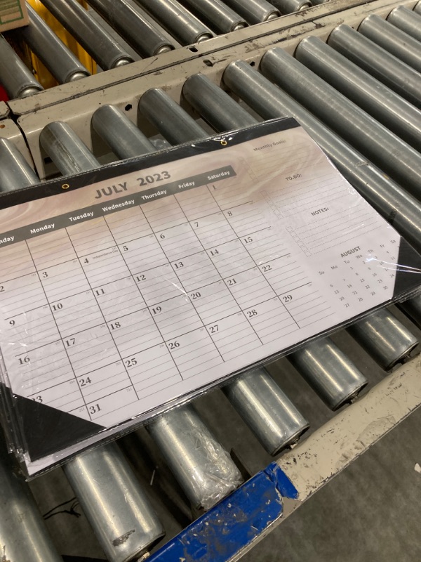 Photo 1 of Desk Calendar 2024,Large 2024 Desk Calendar -17" x 12" Monthly Wall Calendar for Home or Office,Large Ruled Blocks,Clear Plastic Cover,Thick Paper,Calendar Now Runs until December 2024
