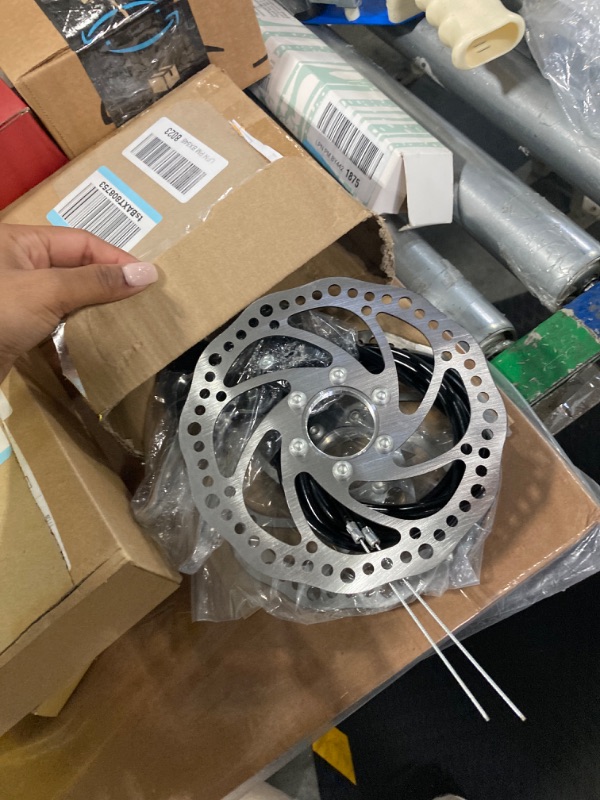 Photo 1 of BlueSunshine Front and Back Disk Brake Kit - 160mm For 80cc Gas Motorized Bicycle - Freewheel Threaded Hubs Hole distance of 48mm