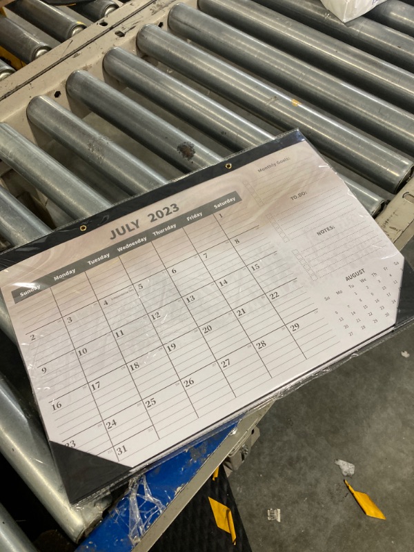 Photo 1 of Desk Calendar 2024,Large 2024 Desk Calendar -17" x 12" Monthly Wall Calendar for Home or Office,Large Ruled Blocks,Clear Plastic Cover,Thick Paper,Calendar Now Runs until December 2024 PACK OF 2