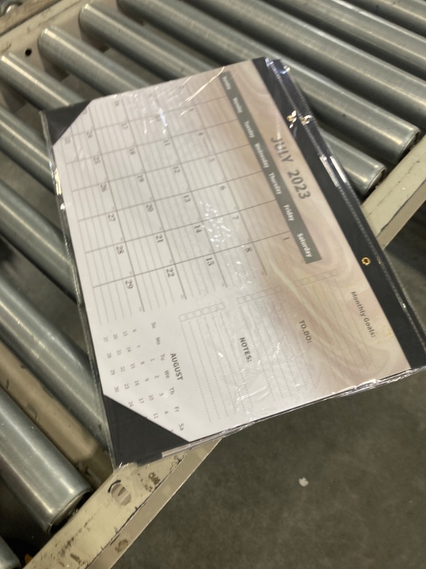 Photo 1 of Desk Calendar 2024,Large 2024 Desk Calendar -17" x 12" Monthly Wall Calendar for Home or Office,Large Ruled Blocks,Clear Plastic Cover,Thick Paper,Calendar Now Runs until December 2024