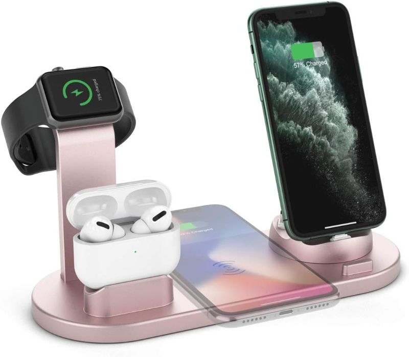 Photo 1 of Wireless Charging Station for Multiple Devices of Apple, Samsung - Phone Charger Stand Power up Your Devices with Ease