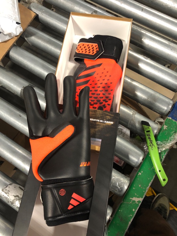 Photo 3 of adidas Unisex-Adult League Goalie Predator Gloves Solar Orange/Black/Black 11