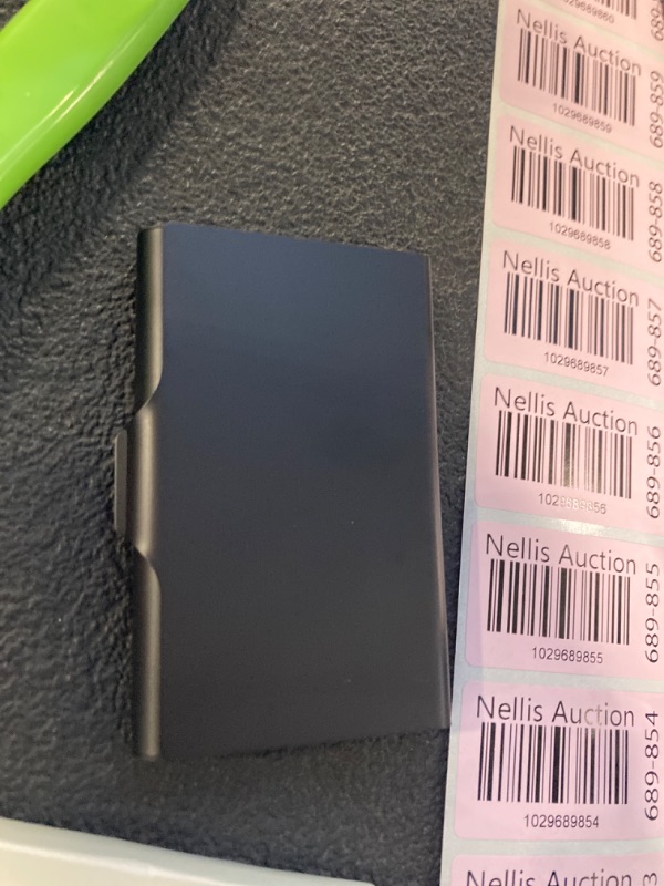 Photo 1 of MaxGear Large Metal Business Card Holder for Men & Women, Pocket Business Card Case Business Card Wallet Business Card Holders Name Card Holder, Capacity: 22-30 Cards, 3.7” x 2.45”, Aluminum, Black