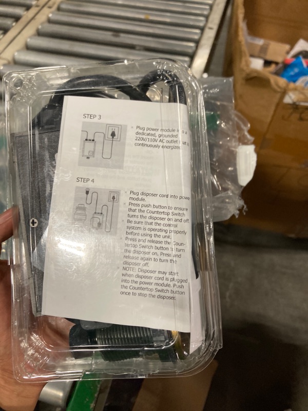Photo 1 of Garbage Disposal Air Switch Kit Sink Top Waste Disposal Long Stainless Steel On/Off Air Button Food and Waste Disposals Part by Etoolcity
