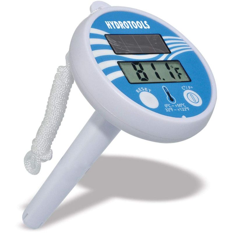 Photo 2 of HydroTools Solar Powered Floating Digital Thermometer Swimming Pools or Spas - 5.5"
