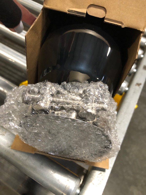 Photo 1 of A-KARCK Black Chrome Exhaust Tips 3.5" Inlet, 3.5" Inlet 5"Outlet 12" Length Clamp on Universal Never Fading Stainless Steel Muffler Tip
