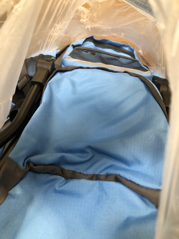 Photo 1 of ClevrPlus Canyonero Camping Baby Backpack Hiking Kid Toddler Child Carrier with Stand and Sun Shade Visor, Blue True Blue Large