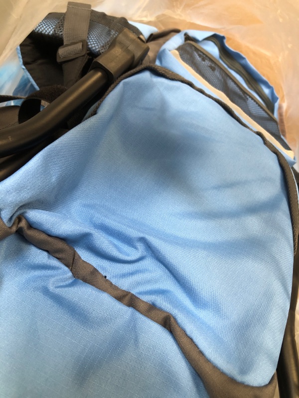 Photo 1 of ClevrPlus Canyonero Camping Baby Backpack Hiking Kid Toddler Child Carrier with Stand and Sun Shade Visor, Blue True Blue Large