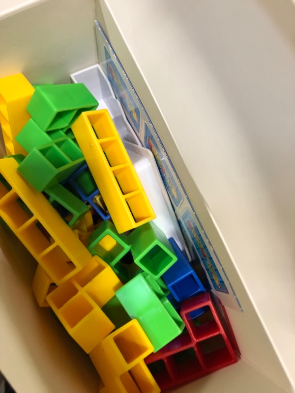Photo 1 of 2 piece bundle 48 Pcs Tetra/Tower Balance Stacking Blocks Game, Swing Stack High Child Balance Building Toy Tetra/Tower Game for Adults Kids Board Games for Family, Parties, Travel