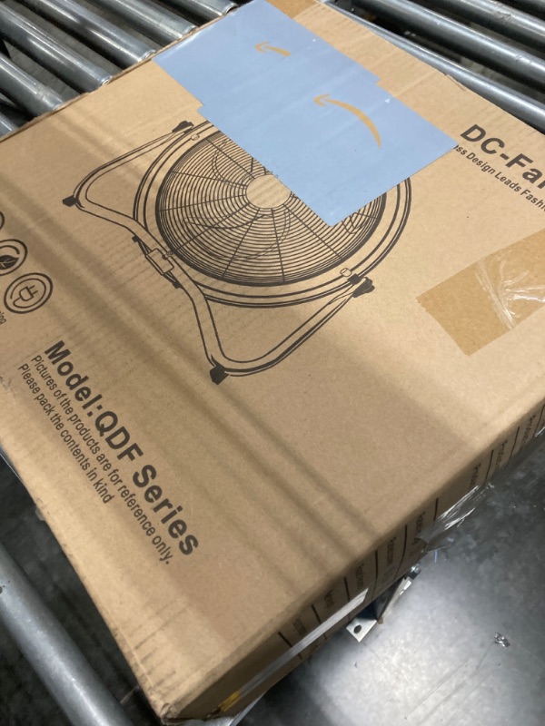 Photo 1 of jdzhineng Battery Operated Fan, 15000mAh Battery Powered Fan, Portable Rechargeable Floor Fan for Camping, Travel and Home. Cordless Outdoor Fan with Metal Blade.