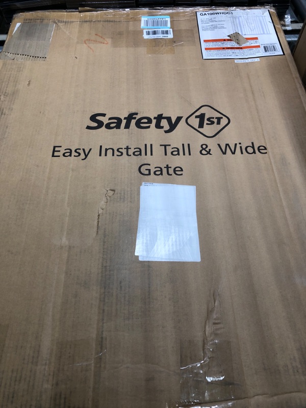 Photo 1 of Safety 1st Easy Install 36" Extra Tall & Wide Gate, Fits Between 29'"And 47" 1 Count (Pack of 1) Extra Tall and Wide White