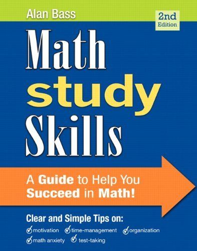 Photo 1 of Math Study Skills (2nd Edition) 2nd edition by Bass, Alan (2012) Paperback Paperback
