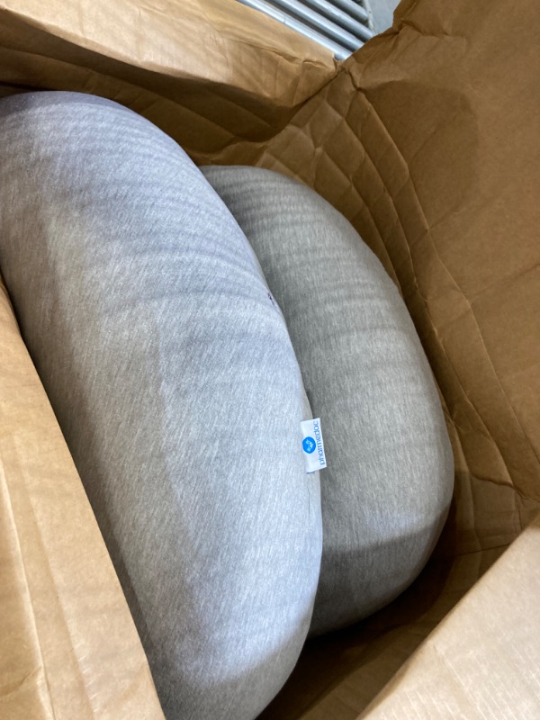 Photo 3 of ***DAMAGE BOX*** Pharmedoc Pregnancy Pillows, U-Shape Full Body Pillow – Cooling Cover Grey – Pregnancy Pillows for Sleeping – Body Pillows for Adults, Maternity Pillow and Pregnancy Must Haves Grey Cooling Cover