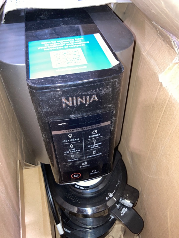 Photo 5 of ***VERY DIRTY AND USED*** Ninja CREAMi, Ice Cream Maker, 5 One-Touch Programs NC300 ****USED***FOR PARTS ONLY***AS IS NO RETURNS*****