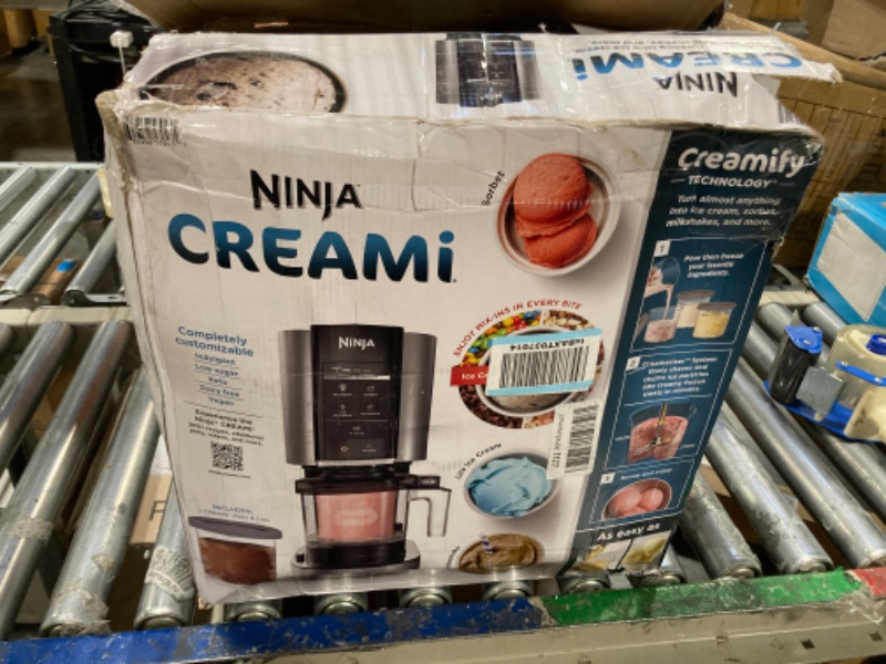 Photo 2 of ***VERY DIRTY AND USED*** Ninja CREAMi, Ice Cream Maker, 5 One-Touch Programs NC300 ****USED***FOR PARTS ONLY***AS IS NO RETURNS*****