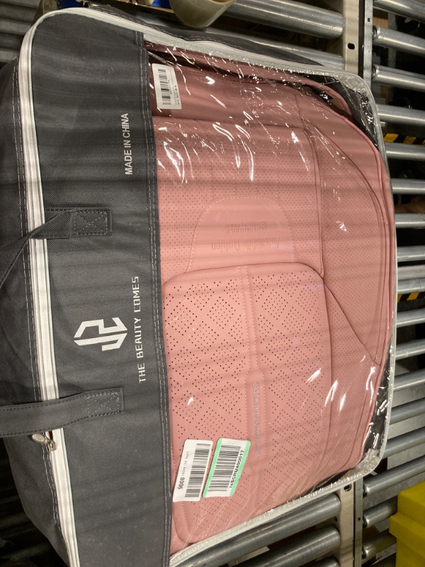 Photo 1 of NS YOLO Full Coverage Faux Leather Car Seat Covers Universal Fit for Cars,SUVs and Pick-up Trucks with Waterproof Leatherette in Auto Interior Accessories Pink Full Set