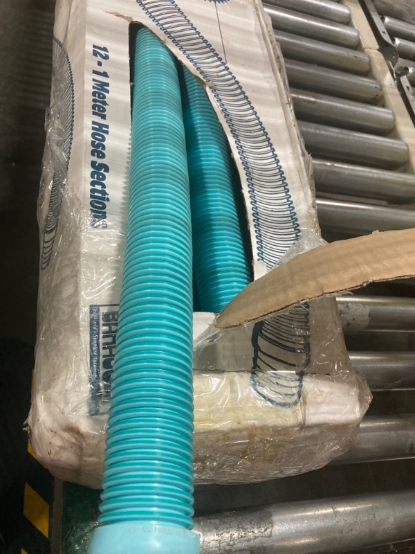 Photo 2 of  Year Manufacture Warranty Universal Swimming Pool Cleaner Hose 48" Long Kreepy Krauly Baracuda G3 G4 Hayward Navigator Pool Vac Ultra AquaBug (10, Aqua)