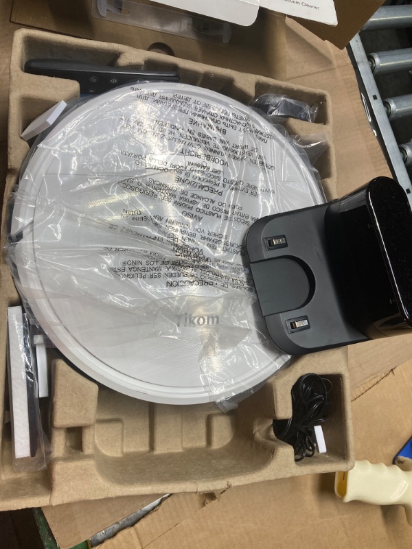 Photo 3 of ***NON FUNCTIONAL//SOLD AS PARTS ALL SALES FINAL*** 
Tikom Robot Vacuum and Mop Combo 2 in 1, 4500Pa Strong Suction, G8000 Pro Robotic Vacuum Cleaner, 150mins Max, Wi-Fi, Self-Charging, Good for Pet Hair, Carpet, Hard Floor