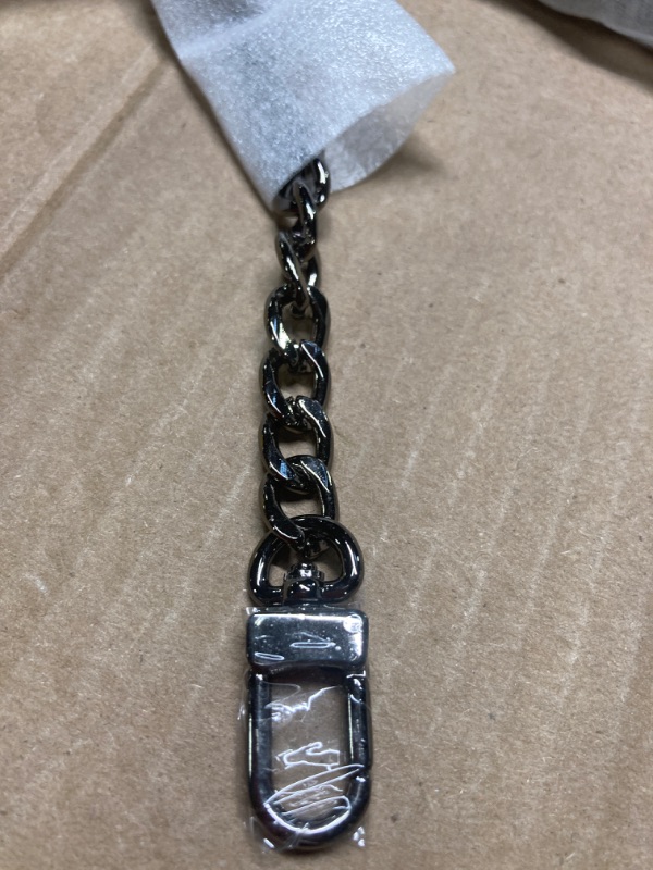 Photo 2 of ***SEY OF 2*** Handbag Chains Purse Chain Straps Shoulder Cross Body Replacement Straps with Metal Buckles (Silver, 47")