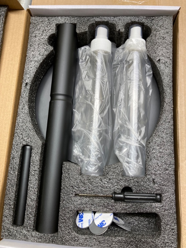 Photo 1 of 2 in 1 Paper Towel Holder with Spray Bottle Center, Black Paper Towel Holder Countertop, Kitchen Spray Paper Towel Holder, Camping Paper Towel Holder, Bathroom Must Have