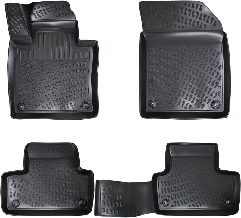 Photo 1 of Croc Liner Floor Mats Front and Rear All Weather Custom Fit Floor Liner Compatible with Volvo XC-60/2010-2017