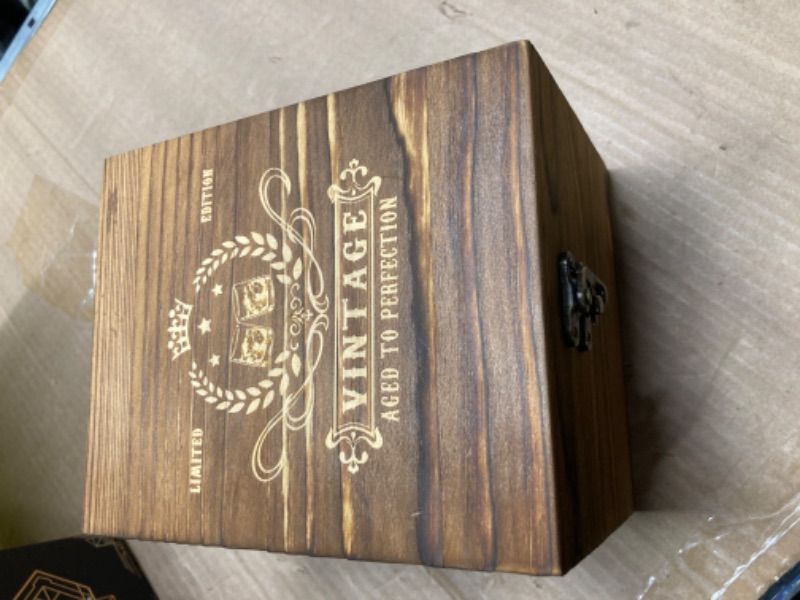 Photo 1 of 2024 Retirement Gifts for Men,2024 The Legend Has Retired-Whiskey Glass Set in Gift Box,Happy Retirement Gifts for Him,Dad,Friends- Happy Retire Anniversary Card&Wood Box & Whiskey Stones & Coaster Whiskey Glass Box 2024