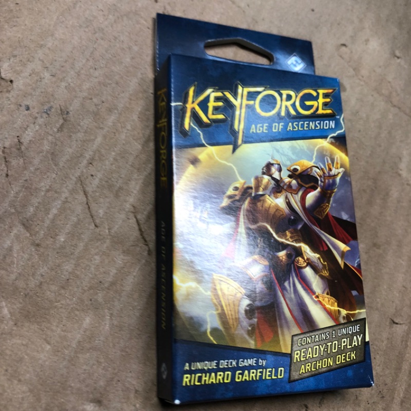 Photo 1 of Fantasy Flight Games KeyForge Age of Ascension 1-Pack Archon Deck Display | Fast-Paced Card Game | Strategy Game for Adults and Teens | Ages 14+ | 2 Players | Average Playtime 45 Minutes | Made ***USED*** 