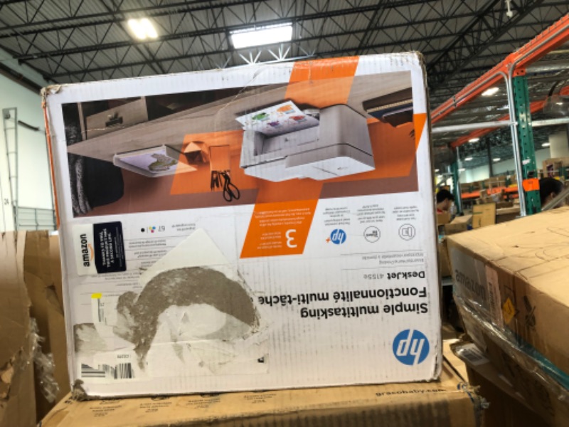 Photo 1 of HP DeskJet Plus 4152 All-in-One Color Inkjet Printer, Mobile Print, Scanner & Copy, Instant Ink Ready, Wireless Printers for Home and Office, Built-in USB Port and WiFi, 7FS74A (Renewed)