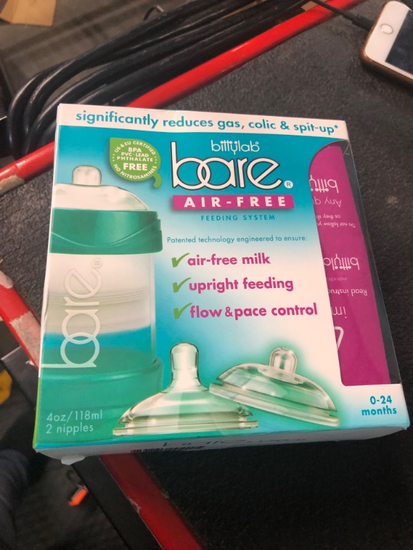 Photo 3 of Bittylab Bare Air-Free 4oz Single. Anti-Reflux, Anti-Colic, Anti-Gas, Fuss or Sleep Troubles. 0-6 Months. Perfe-Latch for breastfed Babies & Easy-Latch for Bottle-fed Babies. Easy Instructions. 1 Count (Pack of 1)