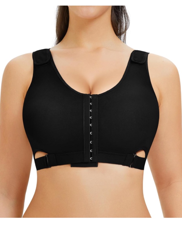 Photo 1 of CYDREAM Women Wireless Front Closure Post Surgery Compression Everyday Bras Mastectomy Support Bra with Adjustable Straps