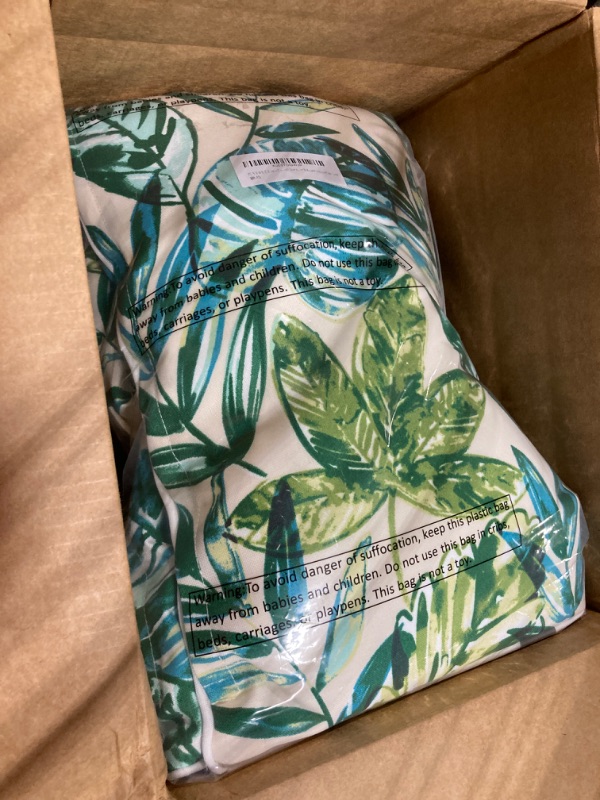 Photo 3 of Tropical Green Leaf Pillow Covers 18X18 in Botanical Banana Monstera Plant Palm Tree Couch Pillow Cases Set of 2 Summer Throw Pillows Home Decor for Room Bedroom Bed Cushion Outdoor