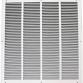 Photo 1 of 17 x 17 White Steel Return Air Grille HVAC Vent Cover Grill for Wall, Sidewall and Ceiling, Air Return Vent Covers, Outside 