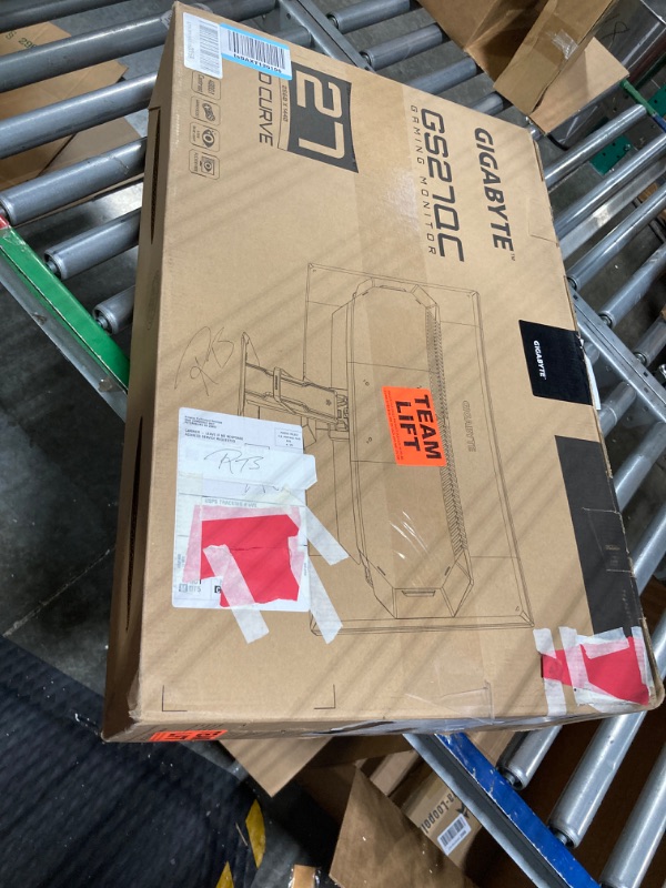 Photo 1 of GIGABYTE GS27QC 27" 165Hz 1440P Curved Gaming Monitor, 2560 x 1440 VA 1500R Display, 1ms (MPRT) Response Time, HDR Ready, FreeSync Premium, 1x Display Port 1.4, 2X HDMI 2.0,Black QHD | 165Hz 1ms | 27" | No Height Adj.