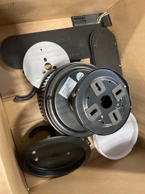 Photo 3 of ***SOLD FOR PARTS NO RETURNS***
Surtime 44In Low Profile Ceiling Fans with Lights and APP&Remote Control,Farmhouse Flush Mount Ceiling Fan for Indoor/Outdoor,3 Colors Dimmable,5 Reversible Double-Sided Blades?Black? 44IN Black