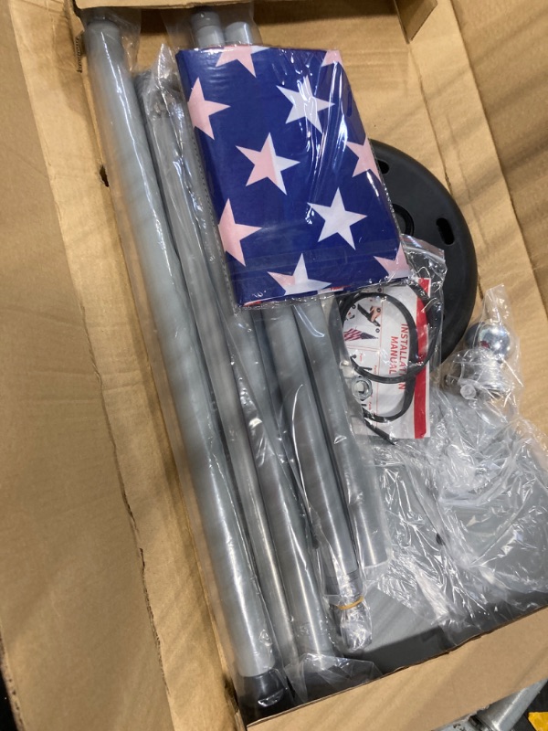 Photo 1 of Indoor Telescoping Flag Pole with Base 6FT-8FT,Aluminum Commercial Indoor Flagpole with Silver Ball Top Finial,Heavy Duty Indoor Flag Pole Kit for Office School City Hall?Silver?1Pack 6-8ft 1Pack Silver