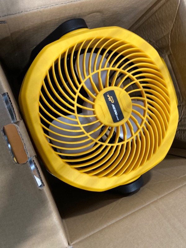 Photo 3 of ***Does Not Work With Battery***
Battery Operated Fan for Dewalt 20V Max Battery with AC Adapter, Up to 650 CFM Portable Fan, Variable Speed Battery Powered Fan Low Noise 30dB Cordless Fan, Jobsite Camping Fan (Only Tool)