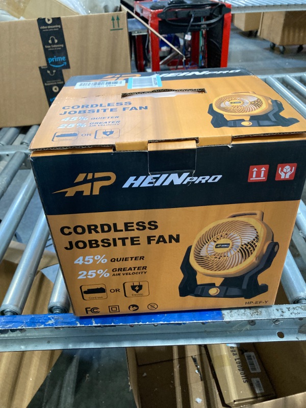 Photo 2 of ***Does Not Work With Battery***
Battery Operated Fan for Dewalt 20V Max Battery with AC Adapter, Up to 650 CFM Portable Fan, Variable Speed Battery Powered Fan Low Noise 30dB Cordless Fan, Jobsite Camping Fan (Only Tool)