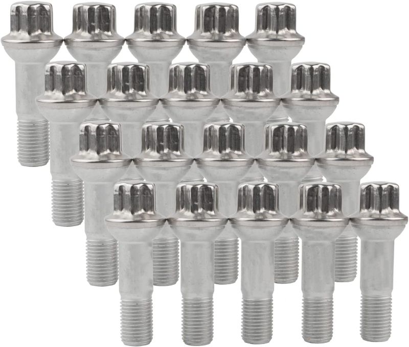 Photo 1 of 14mm x 1.5 Wheel Lug Bolt OE Factory Wheel 0009905407 Compatible with ML500 S550 CL63 ML350 GLK350 CL500 GL450, Pack of 20