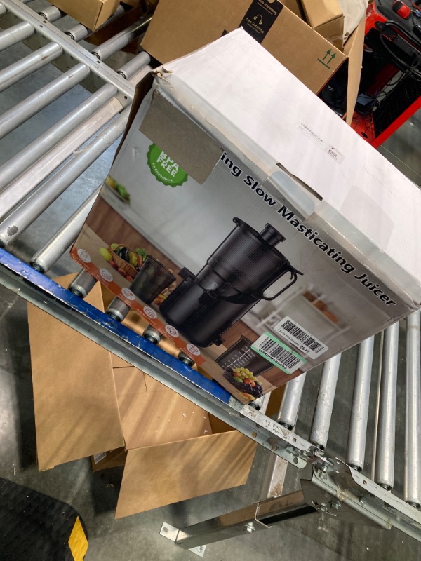 Photo 1 of Cold Press Juicer, Amumu Slow Masticating Machines with 5.3" Extra Large Feed Chute Fit Whole Fruits & Vegetables Easy Clean Self Feeding Effortless for Batch Juicing, High Juice Yield, BPA Free 250W