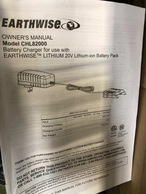 Photo 3 of *** NOT FUNCTIONAL**** SELLING AS PARTS*****
Earthwise 10 in. 20V Lithium-Ion Cordless String Trimmer