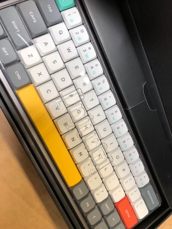 Photo 1 of NuPhy Air60 V2 Portable Wireless Keyboard 60% Low Profile Mechanical Keyboard Support QMK/VIA Compatible with windows/mac OS/Linux Supports Bluetooth 5.1/2.4GHz/wired (USB-C) Grey-Gateron Brown Switch
