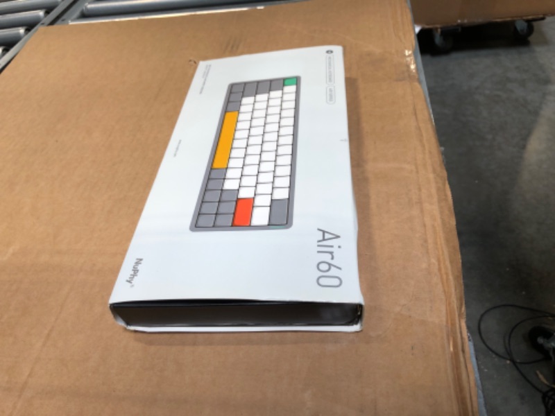 Photo 1 of NuPhy Air60 V2 Portable Wireless Keyboard 60% Low Profile Mechanical Keyboard Support QMK/VIA Compatible with windows/mac OS/Linux Supports Bluetooth 5.1/2.4GHz/wired (USB-C) Grey-Gateron Brown Switch
