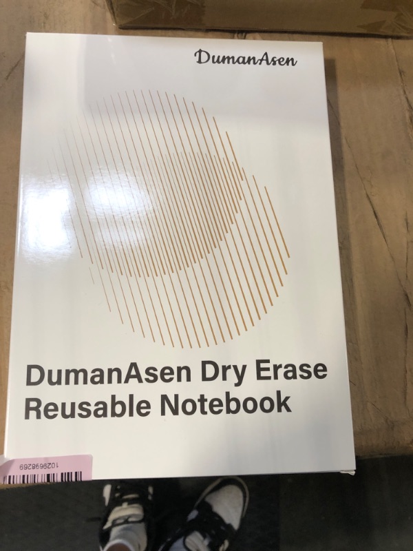 Photo 2 of Dumanasen Dry Erase Whiteboard Notebook, 9.4"x6.6" Reusable White Board, Portable Desk Whiteboard for Meeting & Business, Perfect for School, Home, Office (Deep Blue)