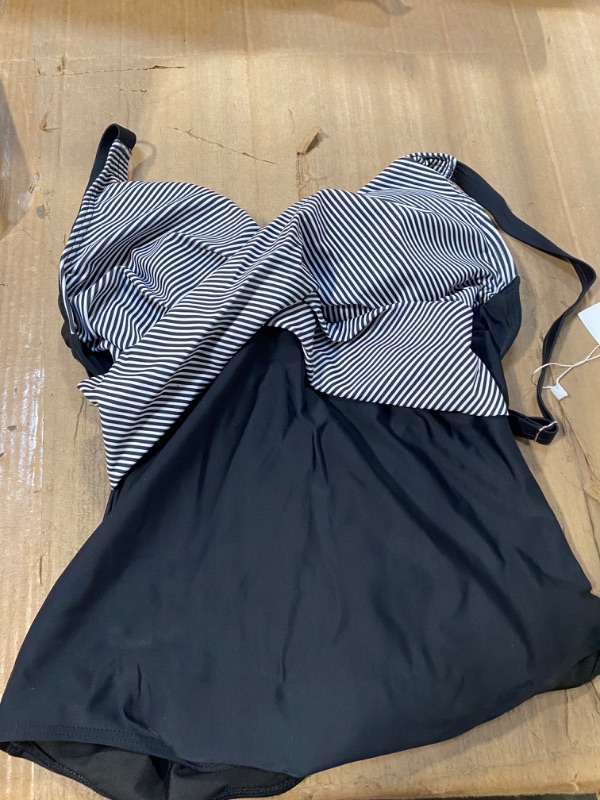 Photo 1 of B2prity Women's One Piece Swimsuits Tummy Control Front Cross Bathing Suits Slimming Swimsuit V Neck Swimwear Monokini Medium 01