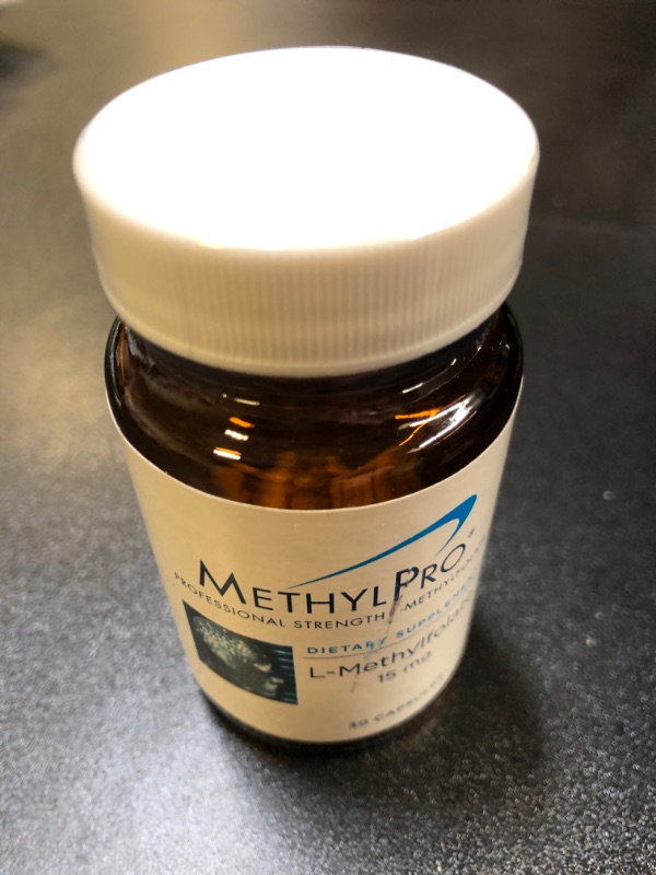 Photo 1 of MethylPro 15mg L-Methylfolate (30 Capsules) - Professional Strength Active Methylfolate, 5-MTHF Supplement for Mood, Brain Health + Immune Support, Non-GMO + Gluten-Free with No Fillers 30 Count (Pack of 1) BEST BY 7/2025