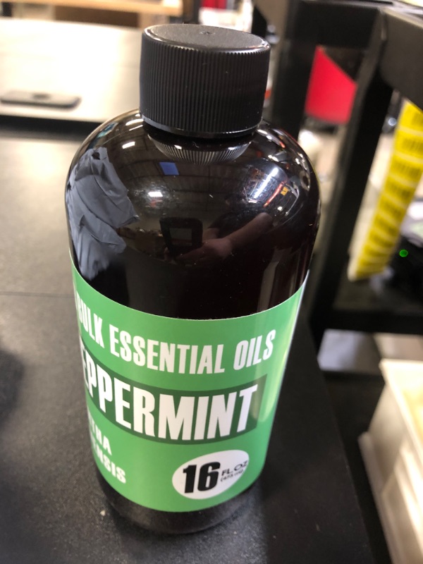 Photo 2 of 16oz Bulk Peppermint Essential Oil (GIANT 16 OUNCE BOTTLE - THERAPEUTIC GRADE PEPPERMINT OIL) Perfect For Aromatherapy Diffusers BEST BY 7/2024