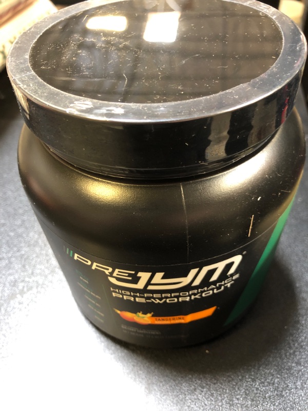 Photo 2 of Pre JYM Tangerine Pre Workout Powder - BCAAs, Nootropics, Creatine HCI, Citrulline, Beta-Alanine, Betaine, Taurine, Huperzine | JYM Supplement Science | 20 Servings 20.0 Servings (Pack of 1) Tangerine BEST BY 3/10/2024